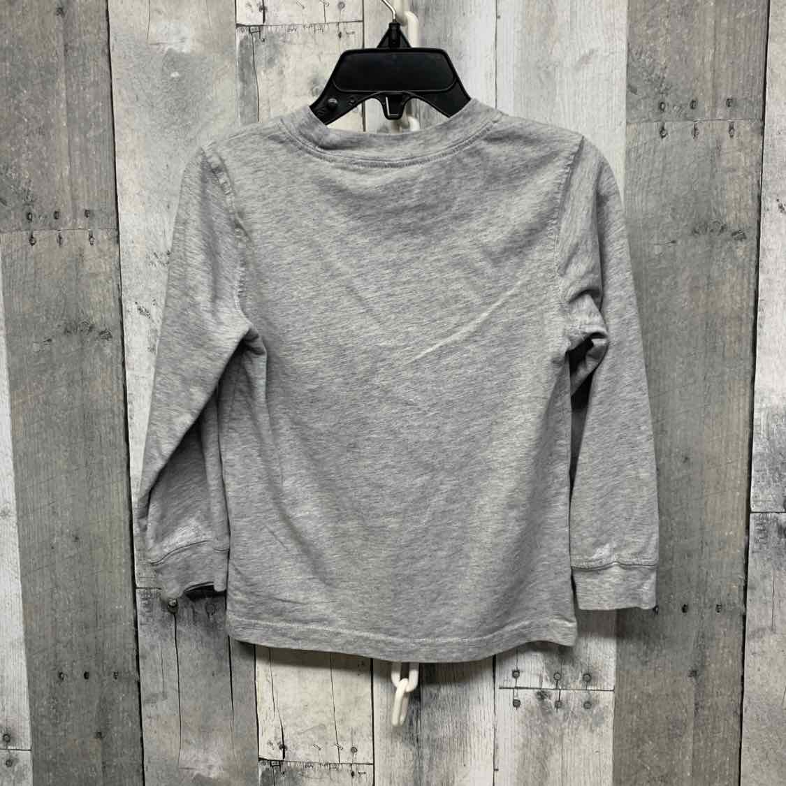 Size 3T Gray Graphic Carter's Long Sleeve Shirt