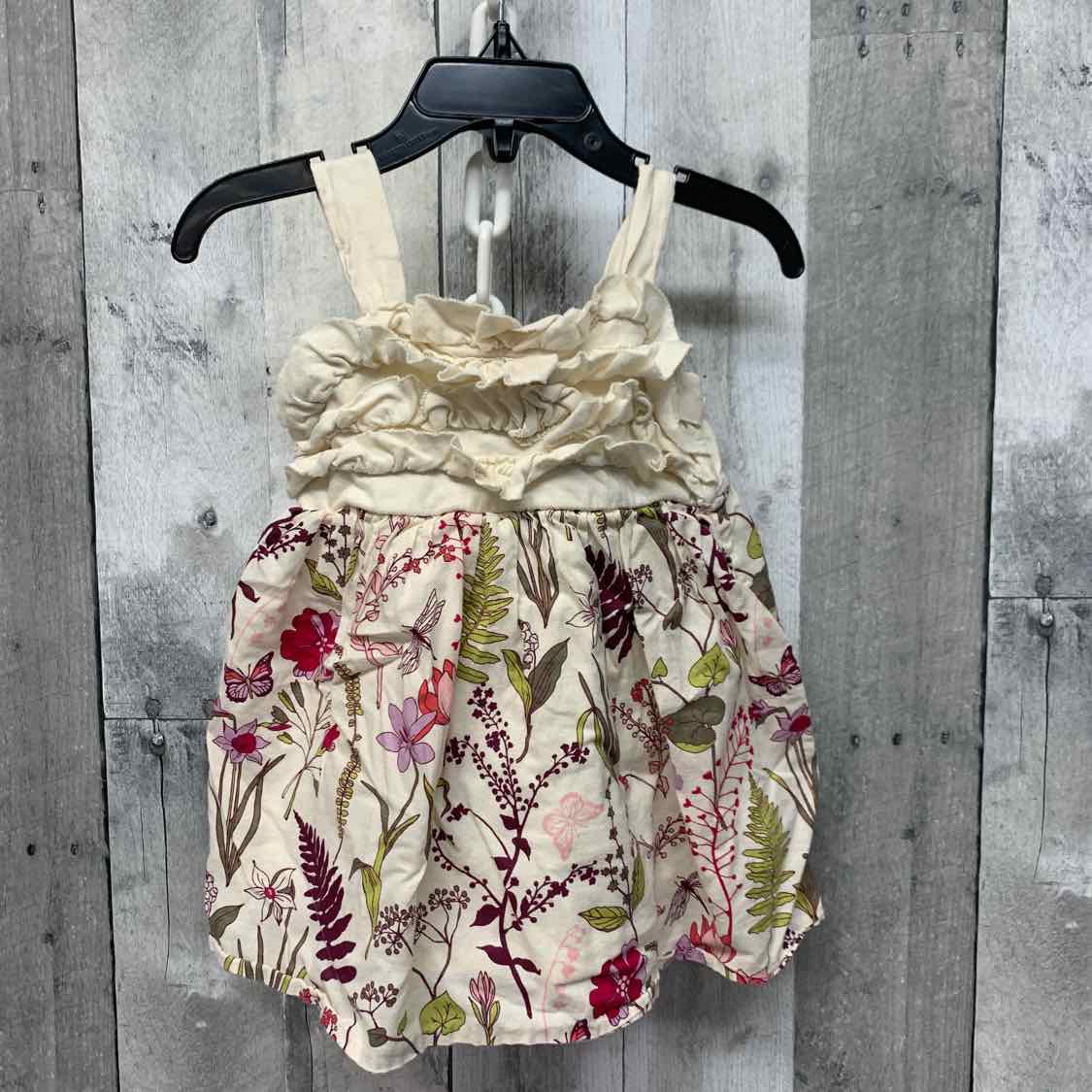 Size 12-18 Months Ivory Print Gap Dress