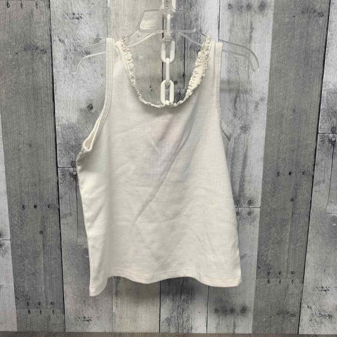 Size 6/7 White Graphic Cat & Jack Tank Top