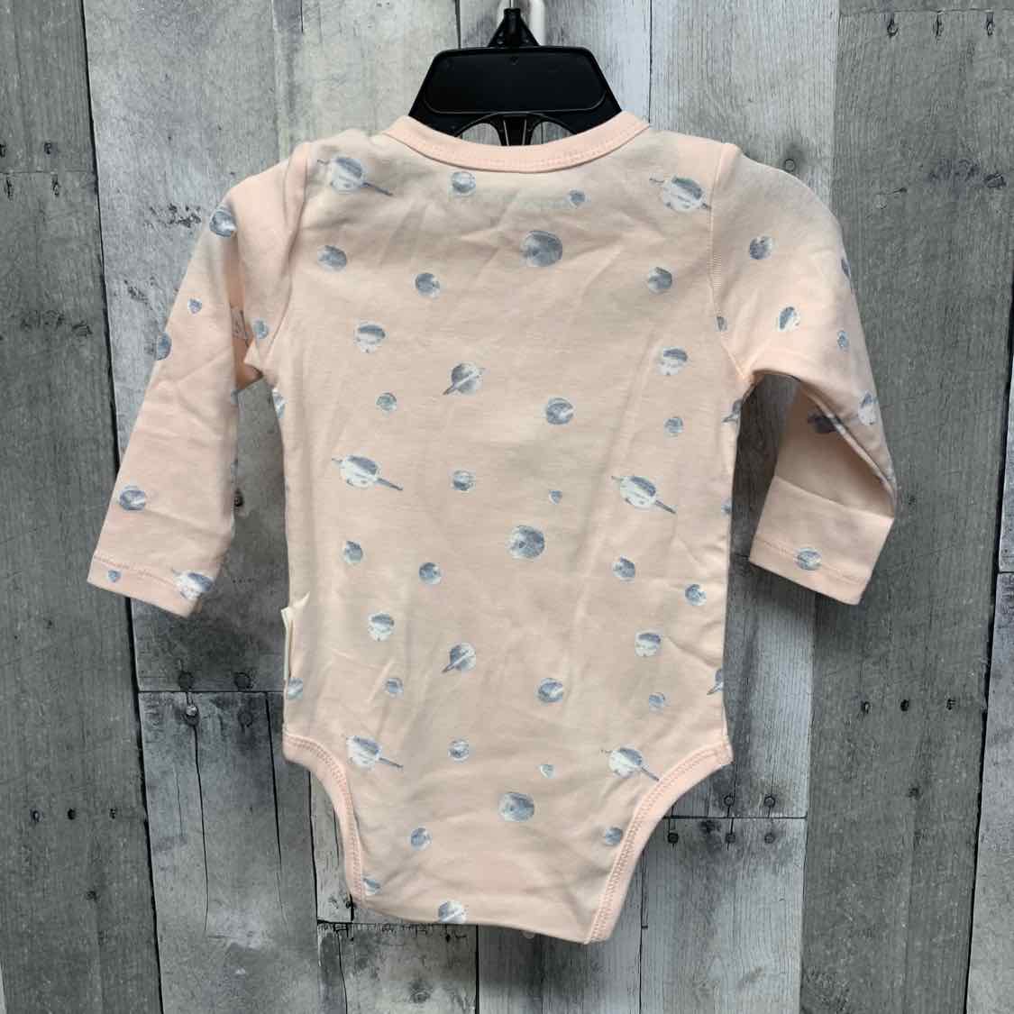 Size 6-9 Months Pink Print Name Brand Bodysuit