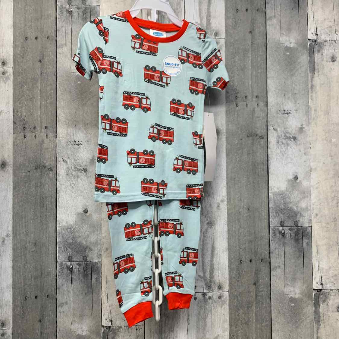 Size 3T Blue/Red Bon Bebe 2pc PJs - OodlesCB
