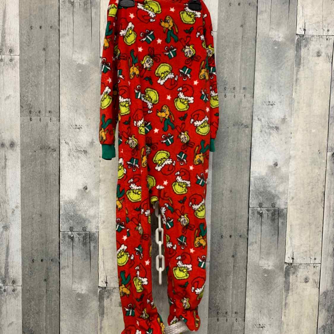 Size 3T Red Print Mid Brand Footy PJs
