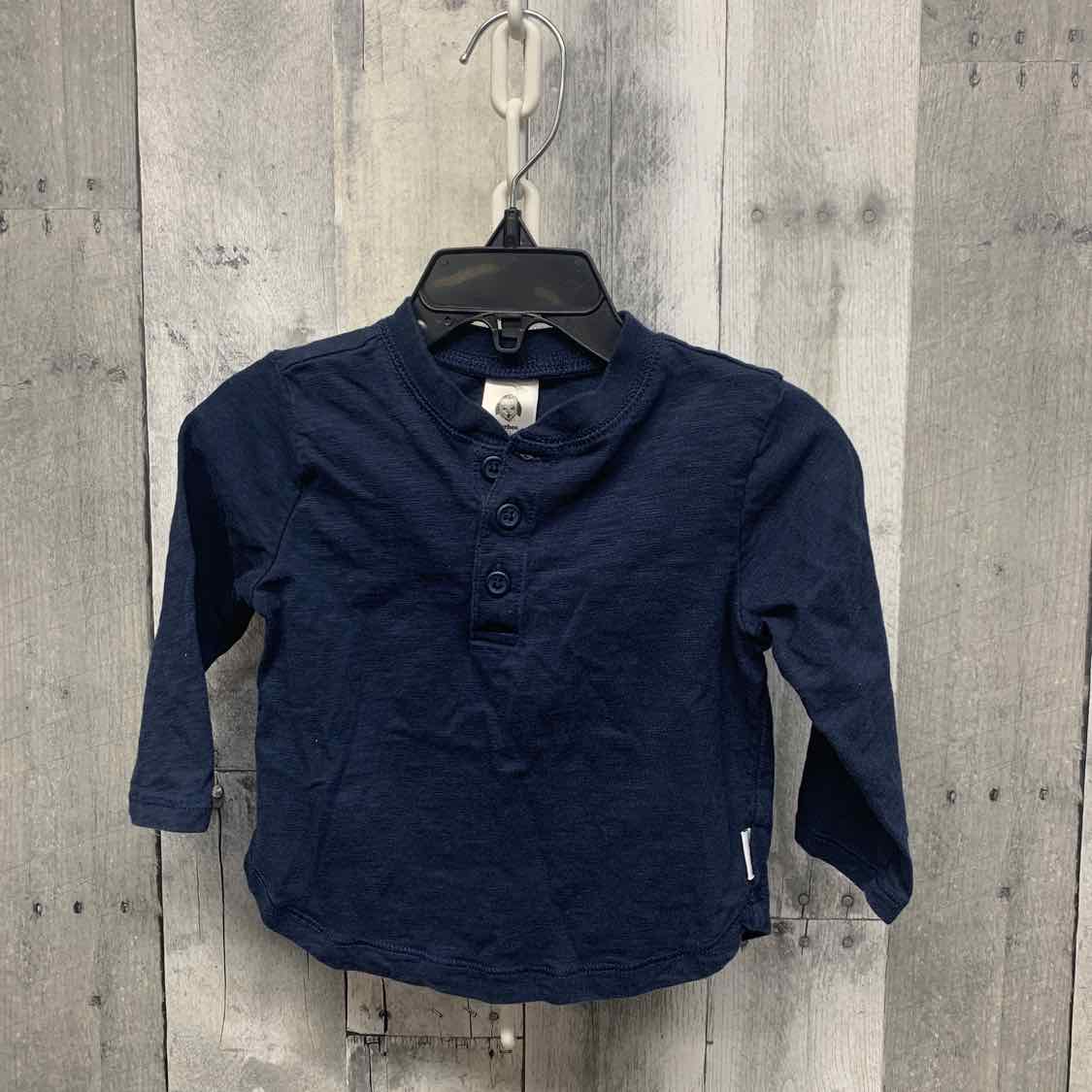 Size 18 Months Navy Gerber Long Sleeve Shirt