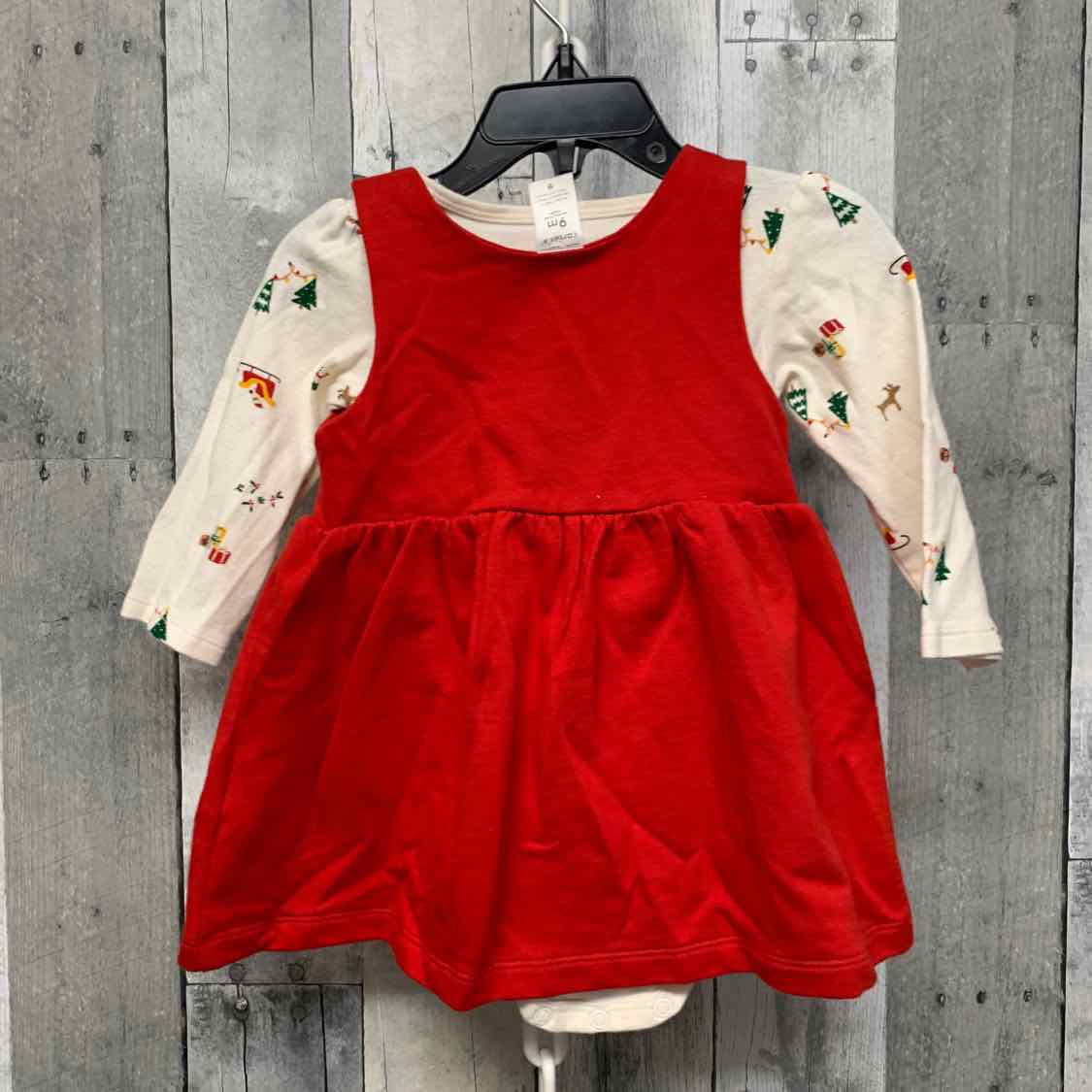 Size 9 Months Ivory/Red Carter's 2pc Dress