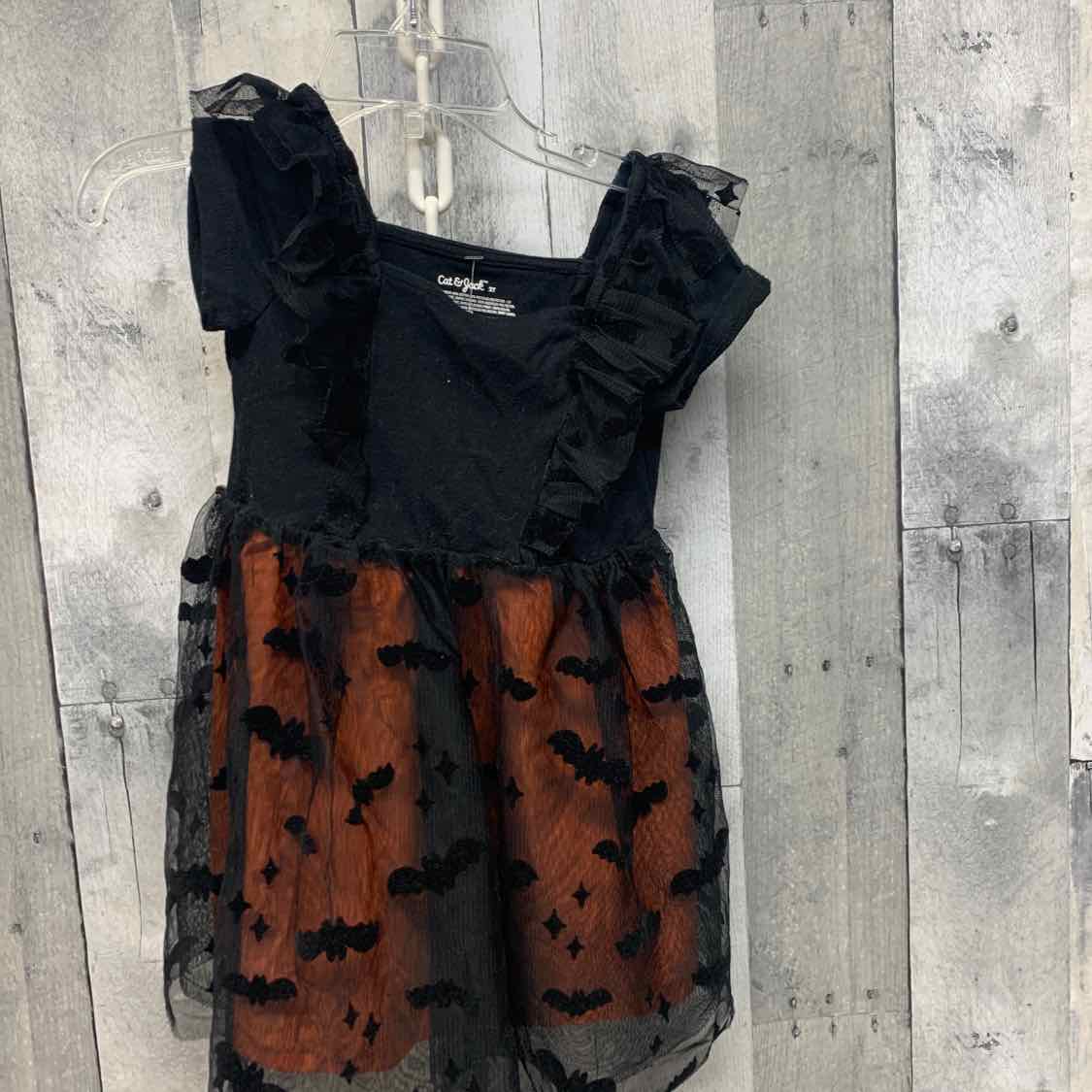 Size 2T Black/Orange Cat & Jack Dress