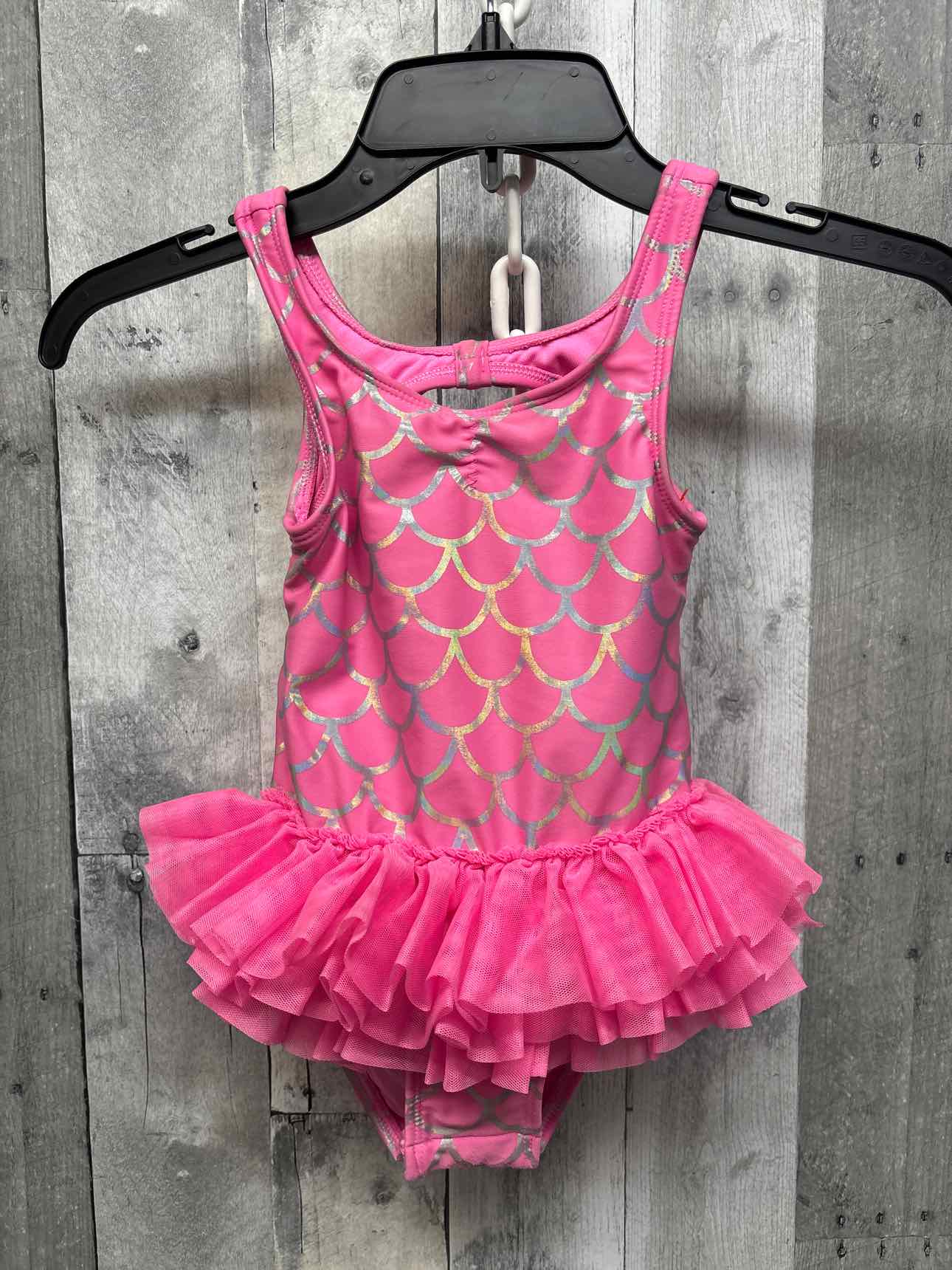 Size 4T Pink/Silver Cat & Jack Swim Suit - 1pc