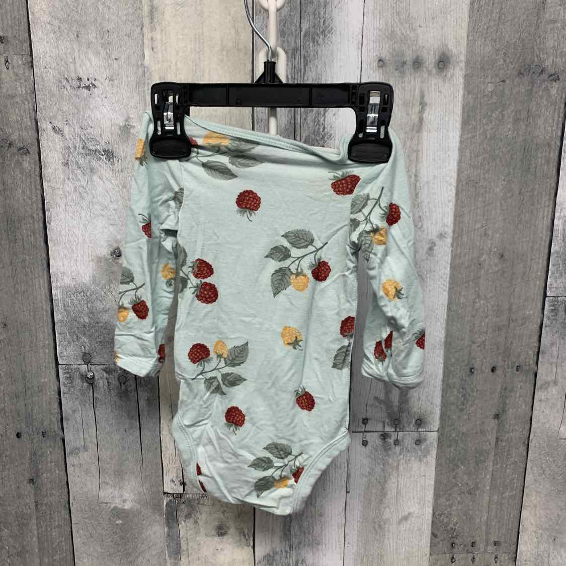 Size 0-3 Months Green Print Modern Moments by Gerber Bodysuit