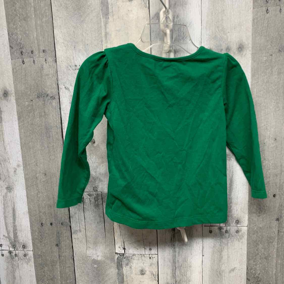 Size 2T Green Graphic Holiday Brands Long Sleeve Shirt