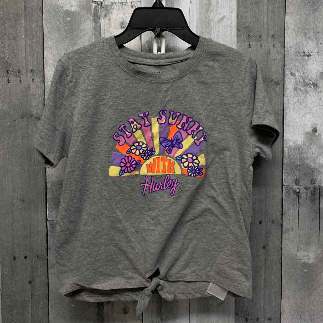 Size Large Gray Graphic Hurley T Shirt