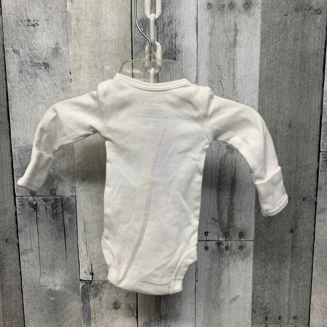 Size Preemie White Child of Mine Bodysuit