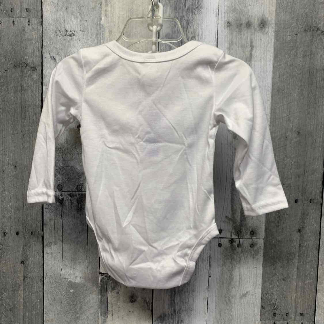 Size 3 Months White Graphic Boutique Brand Bodysuit