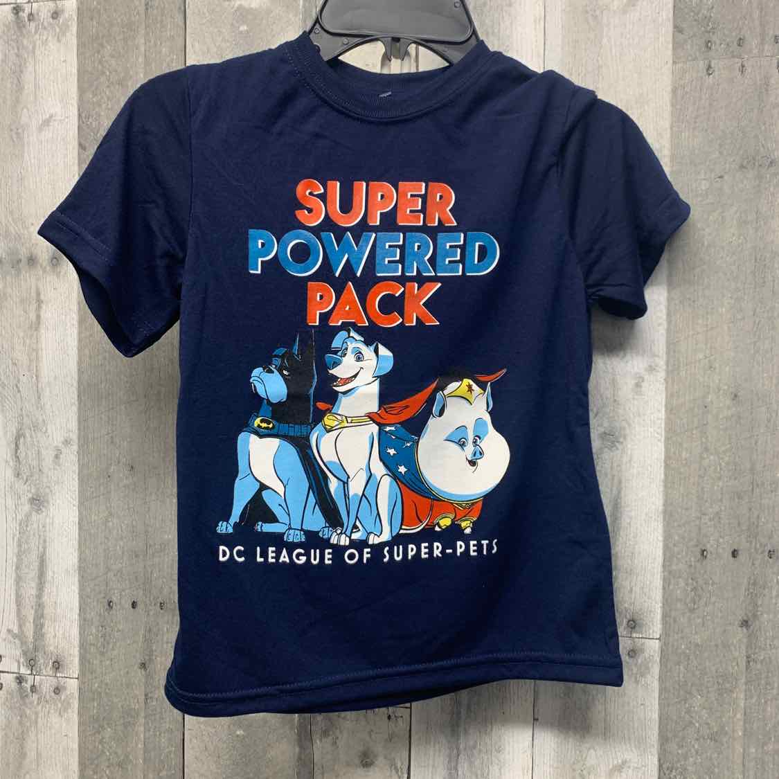 Size 7 Navy Graphic DC T Shirt