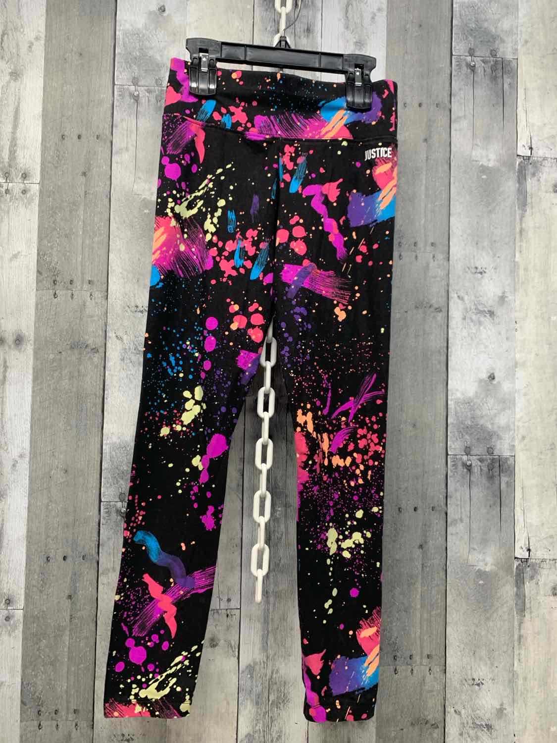 Size Large Black Graphic Justice Leggings