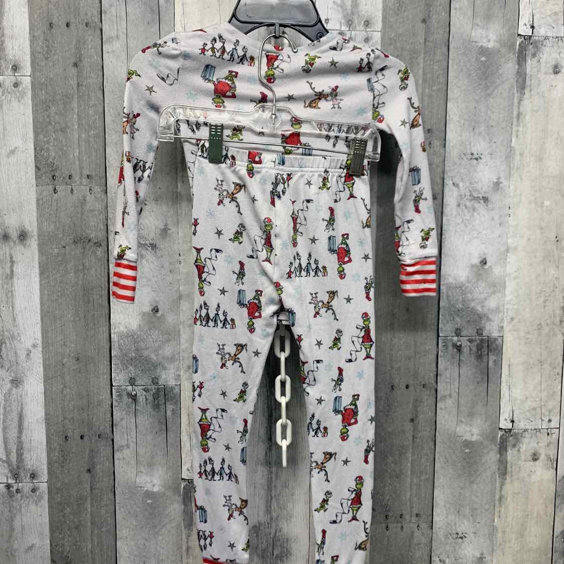 Size 5T Gray/Red Dr Seuss 2pc PJs