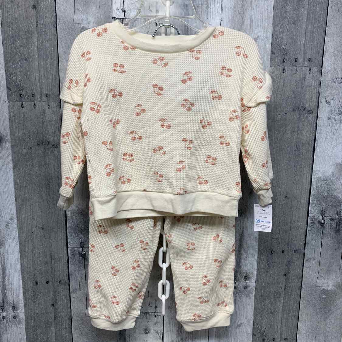Size 18 Months White/Pink Carter's Shirt/Pants