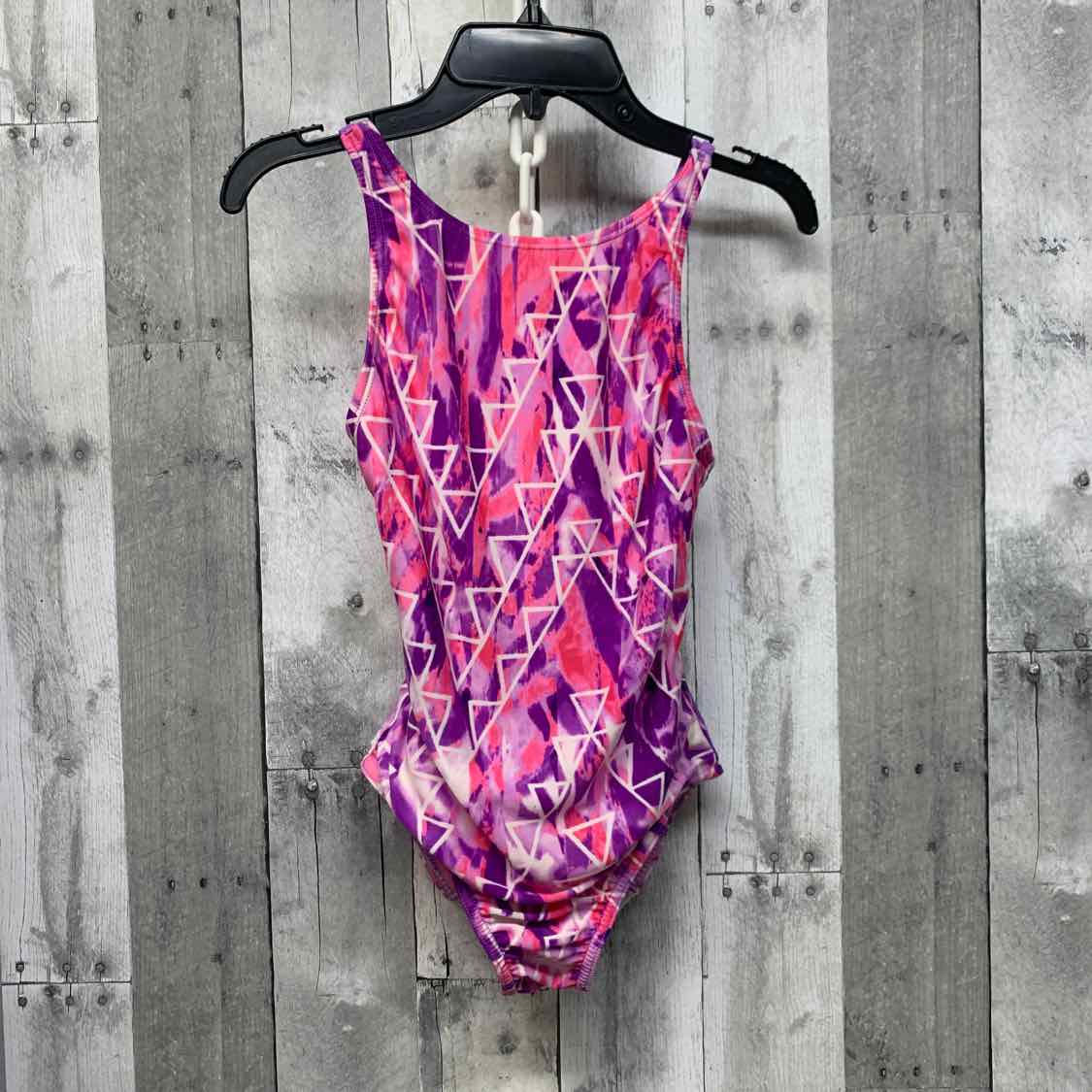 Size 10 Pink/Purple Speedo Swim Suit - 1pc