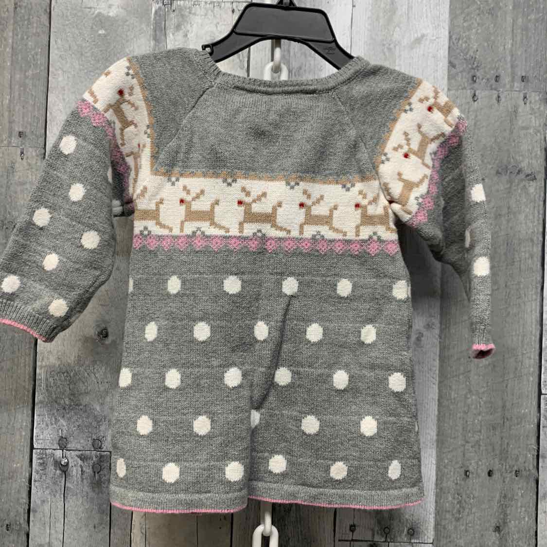 Size 18 Months Gray/Pink Blueberi Boulevard Sweater - Outer