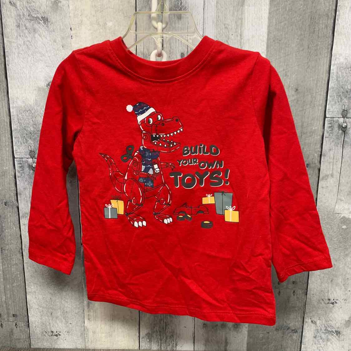 Size 3T Red Graphic Garanimals Long Sleeve Shirt