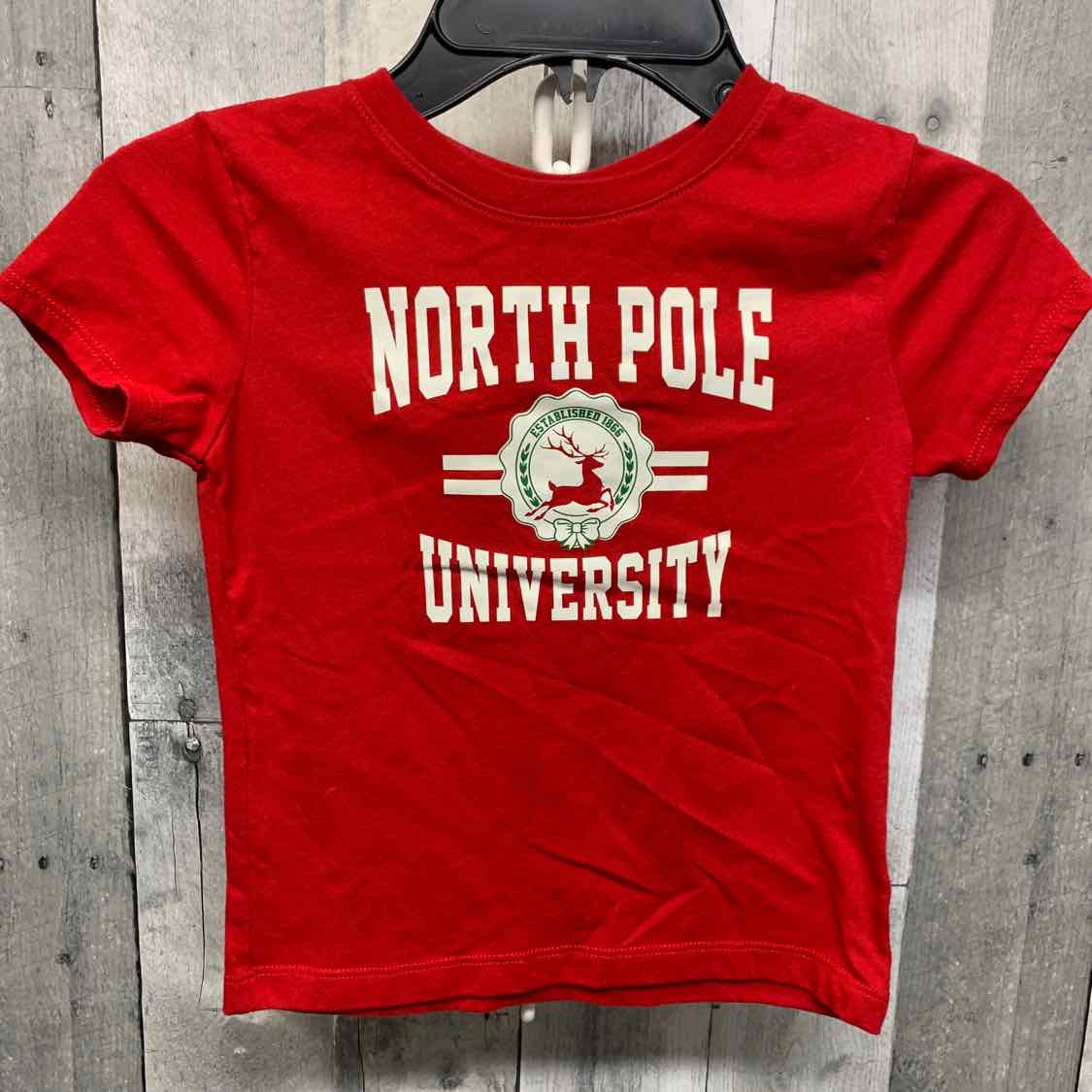Size 4/5 Red Graphic Holiday Brands T Shirt
