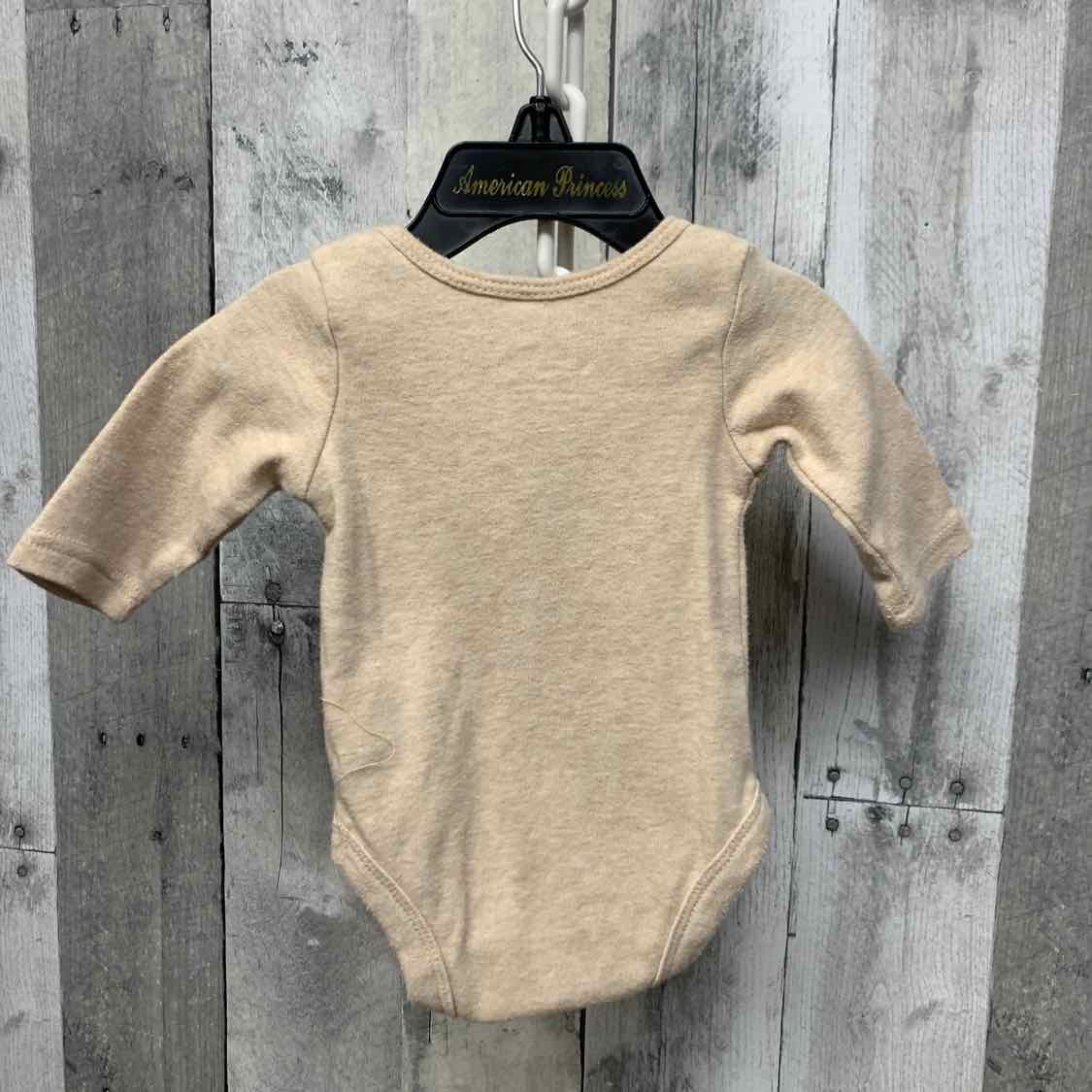 Size Newborn Tan/Red Holiday Brands Bodysuit
