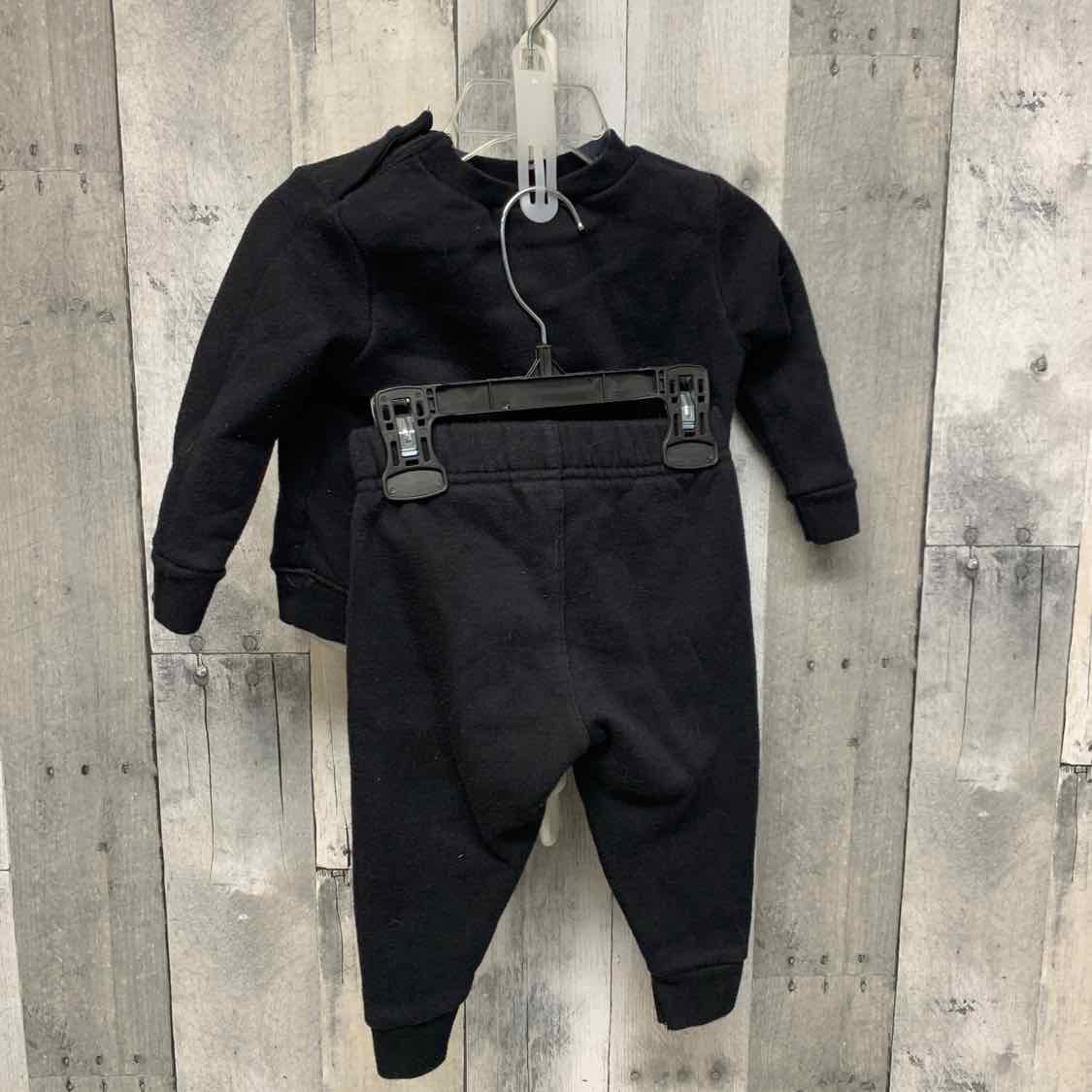 Size 12 Months Black Sport Brand Sweats - 2pc