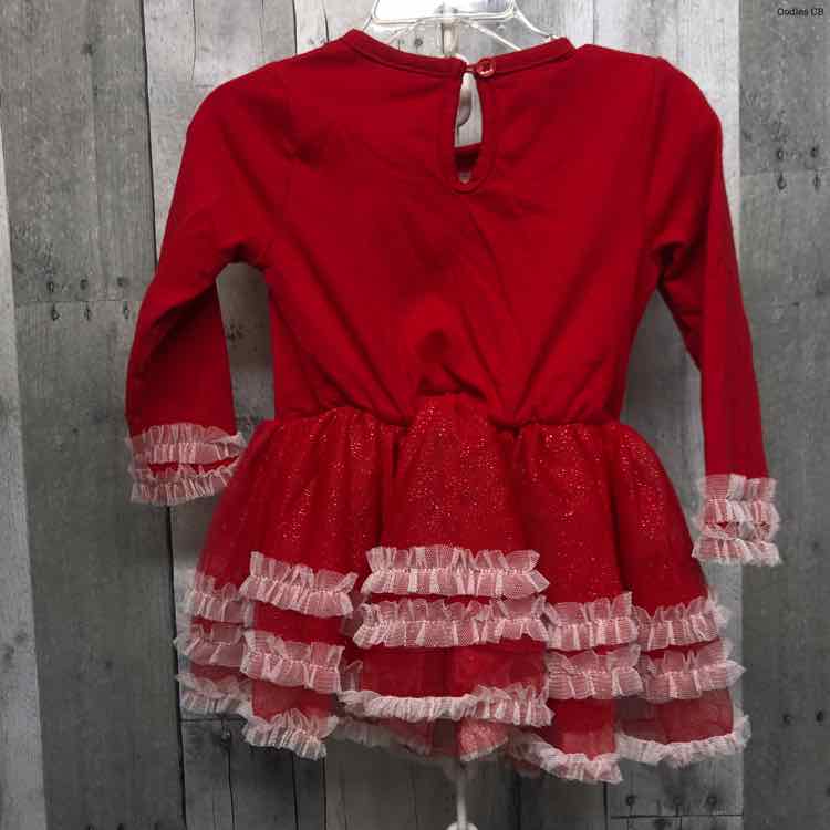 Size 24 Months Red Little Lass LS Dress