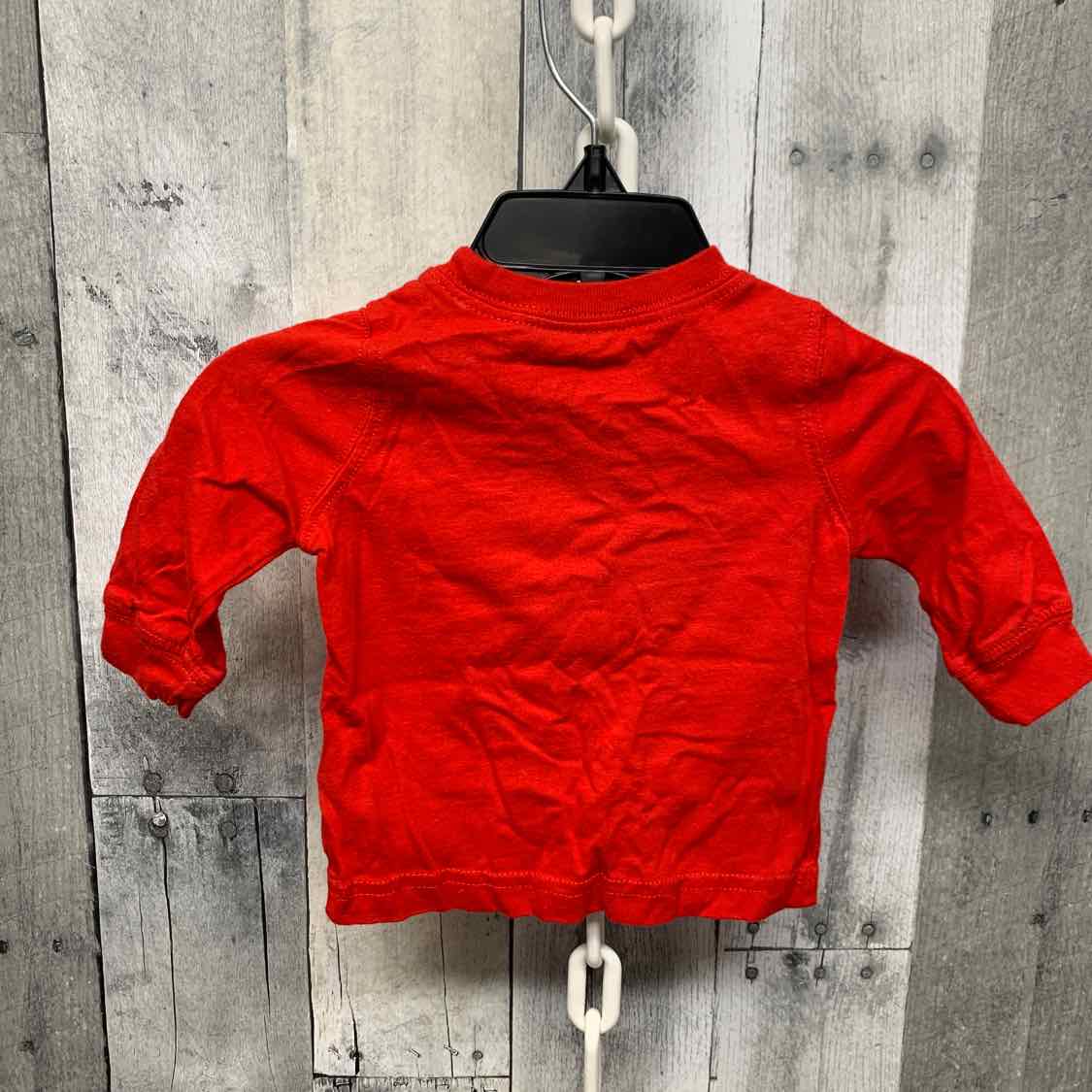 Size 3 Months Red Graphic Carter's Long Sleeve Shirt