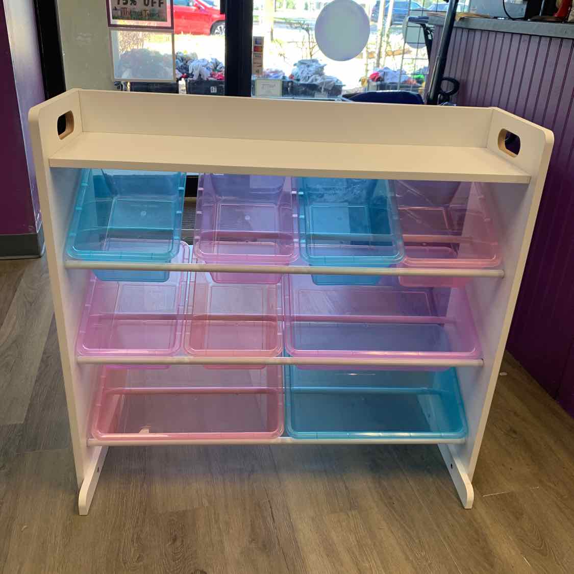 Generic White/Pink Toy Storage