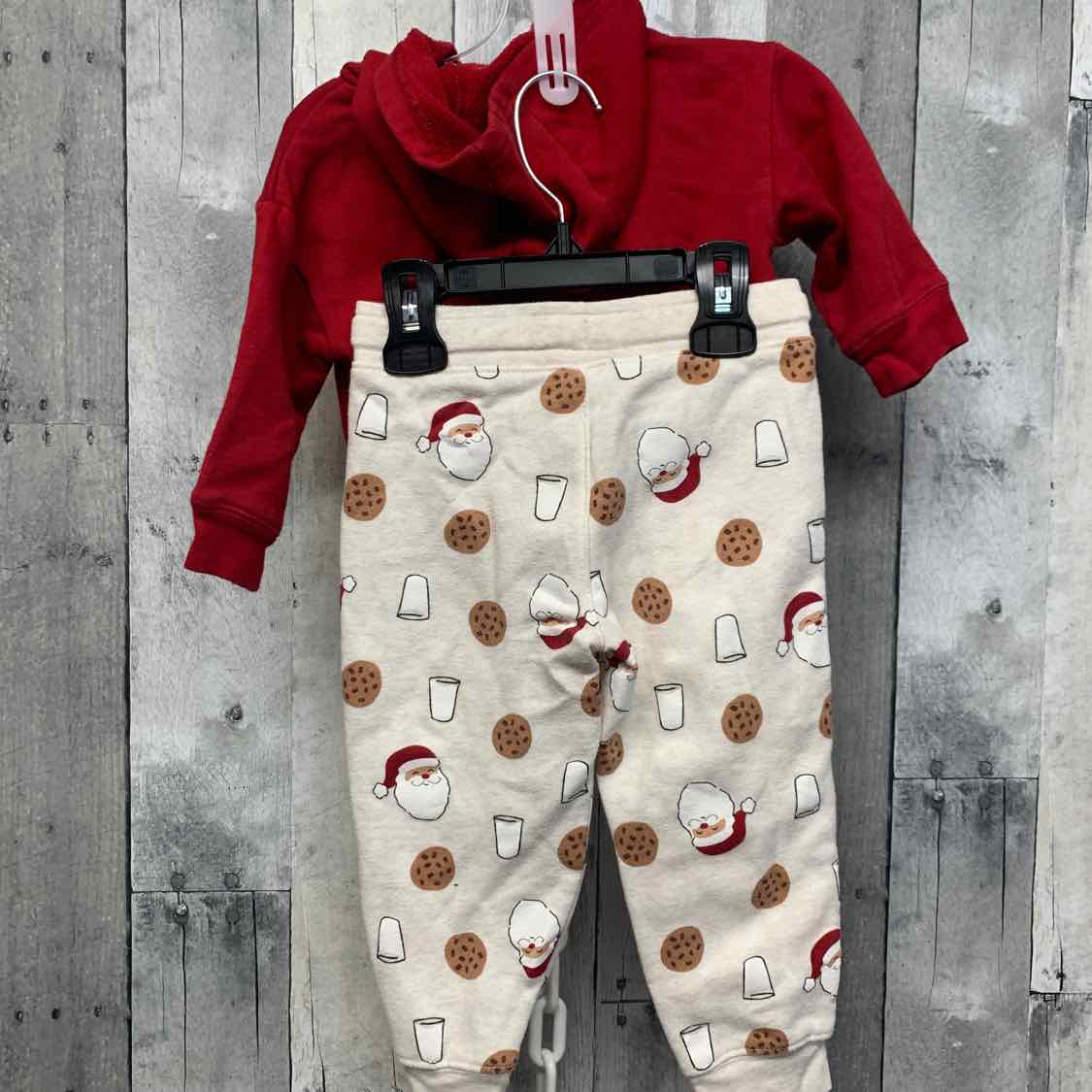 Size 12 Months Red/Tan Child of Mine Shirt/Pants