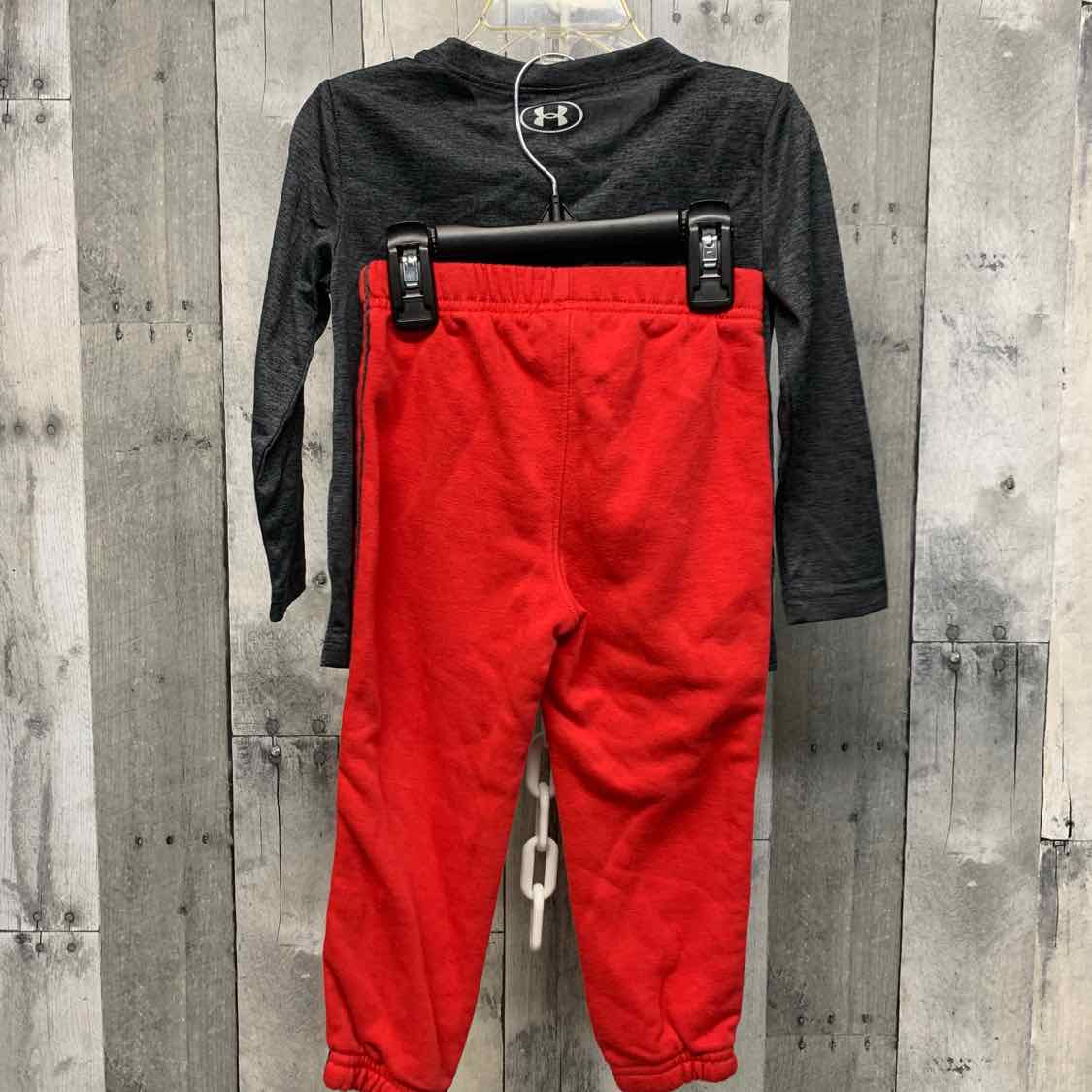 Size 2T Gray/Red Sport Brand Shirt/Pants