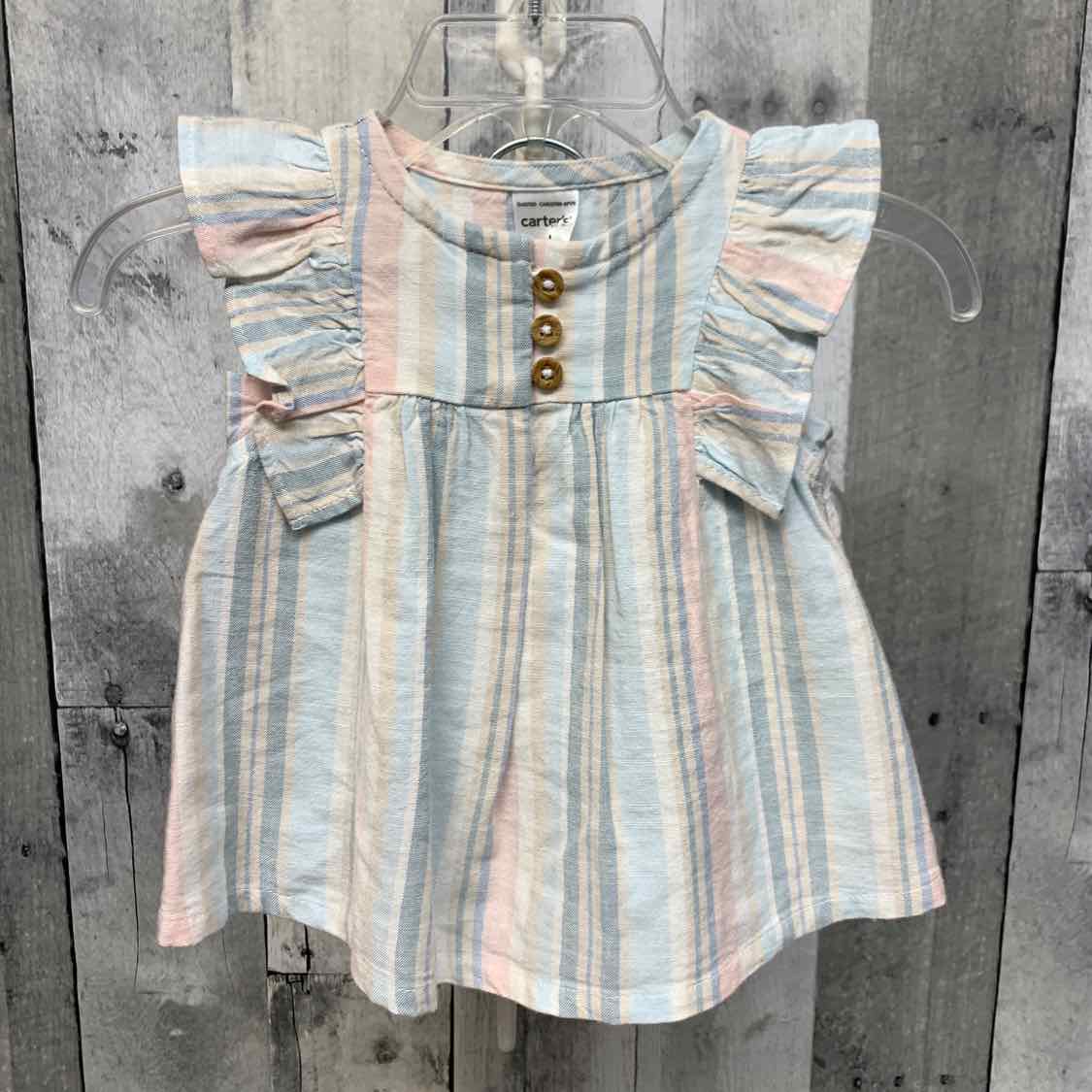 Size Newborn Blue/Pink Carter's Shirt/Shorts