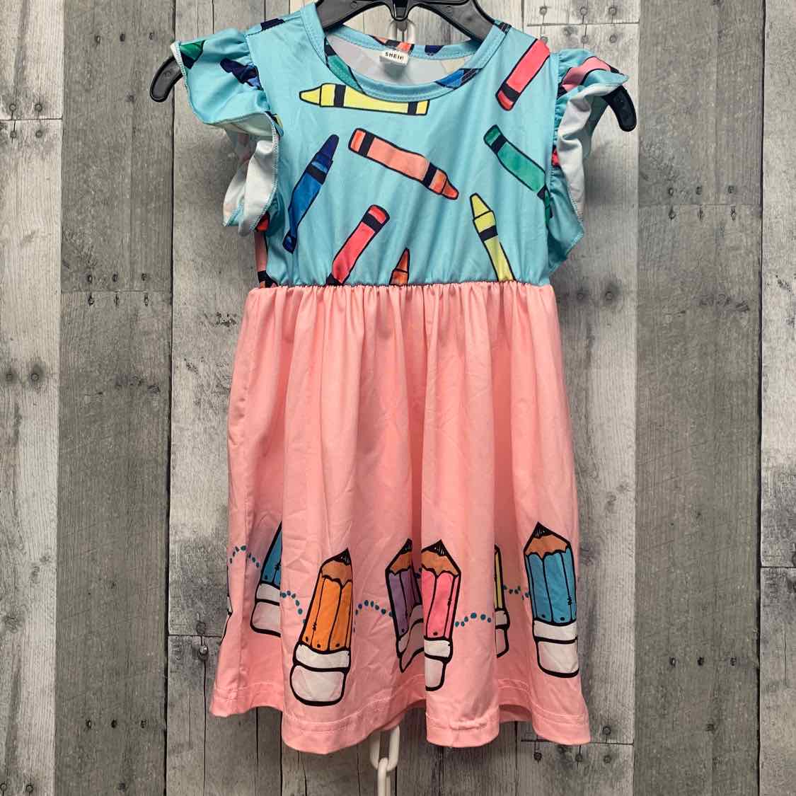 Size 4 Blue/Pink Shein Dress