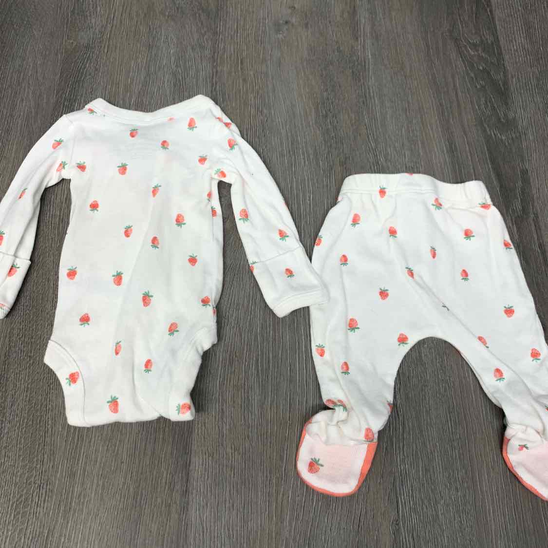 Size Preemie White/Pink Just One You Shirt/Pants