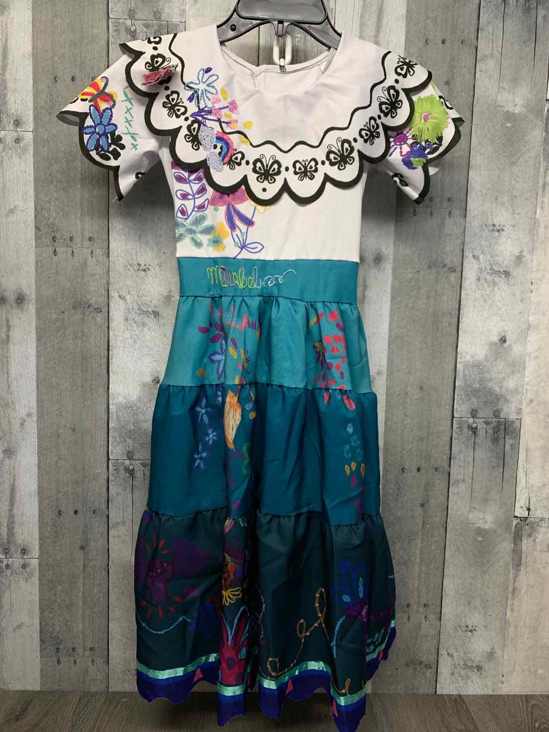 Disney White/Blue Size Small Halloween Costume - Big Kid