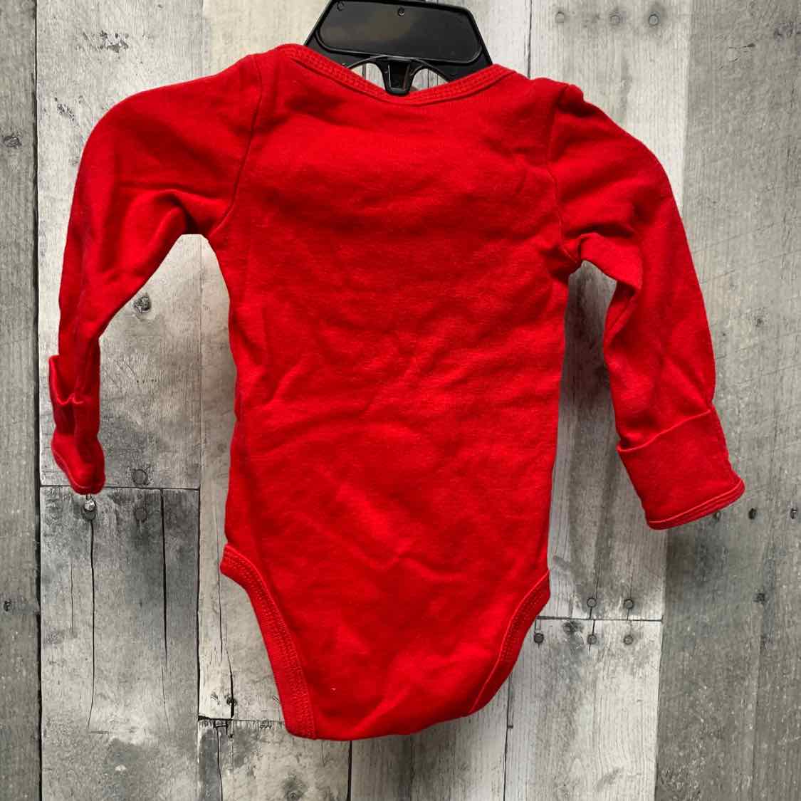 Size 3 Months Red/White Just One You Bodysuit