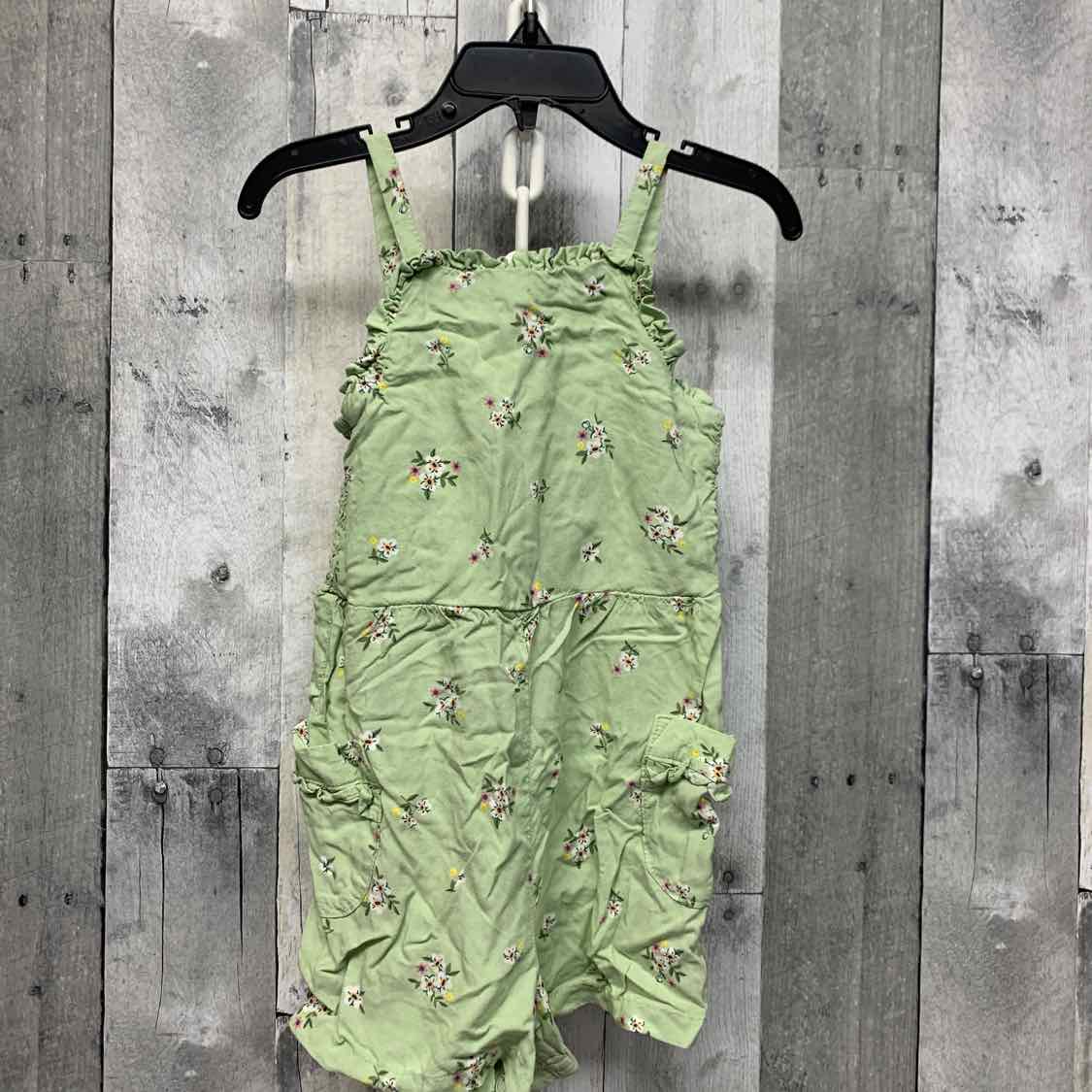 Size 3T Green Floral Print Cat & Jack Romper