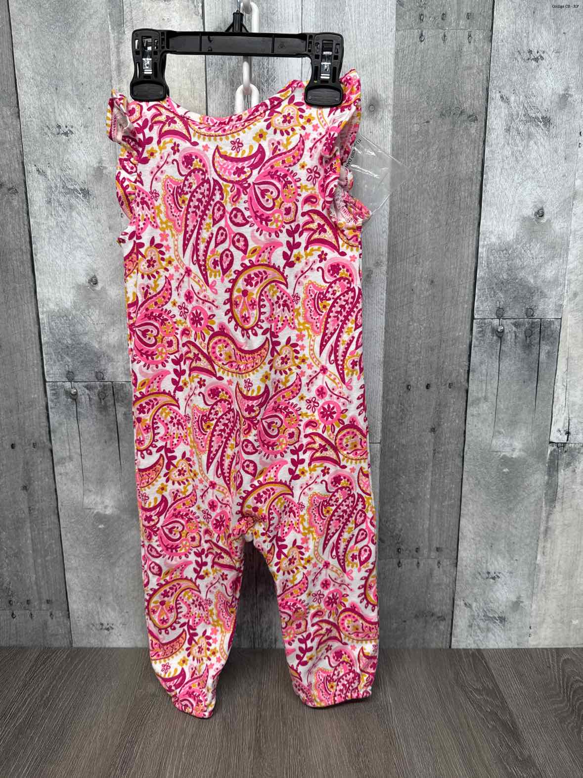 Size 18 Months Pink Print Crown & Ivy Romper