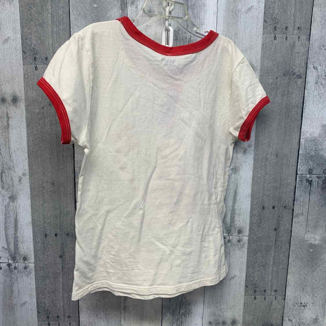 Size 14/16 White/Red Old Navy T Shirt