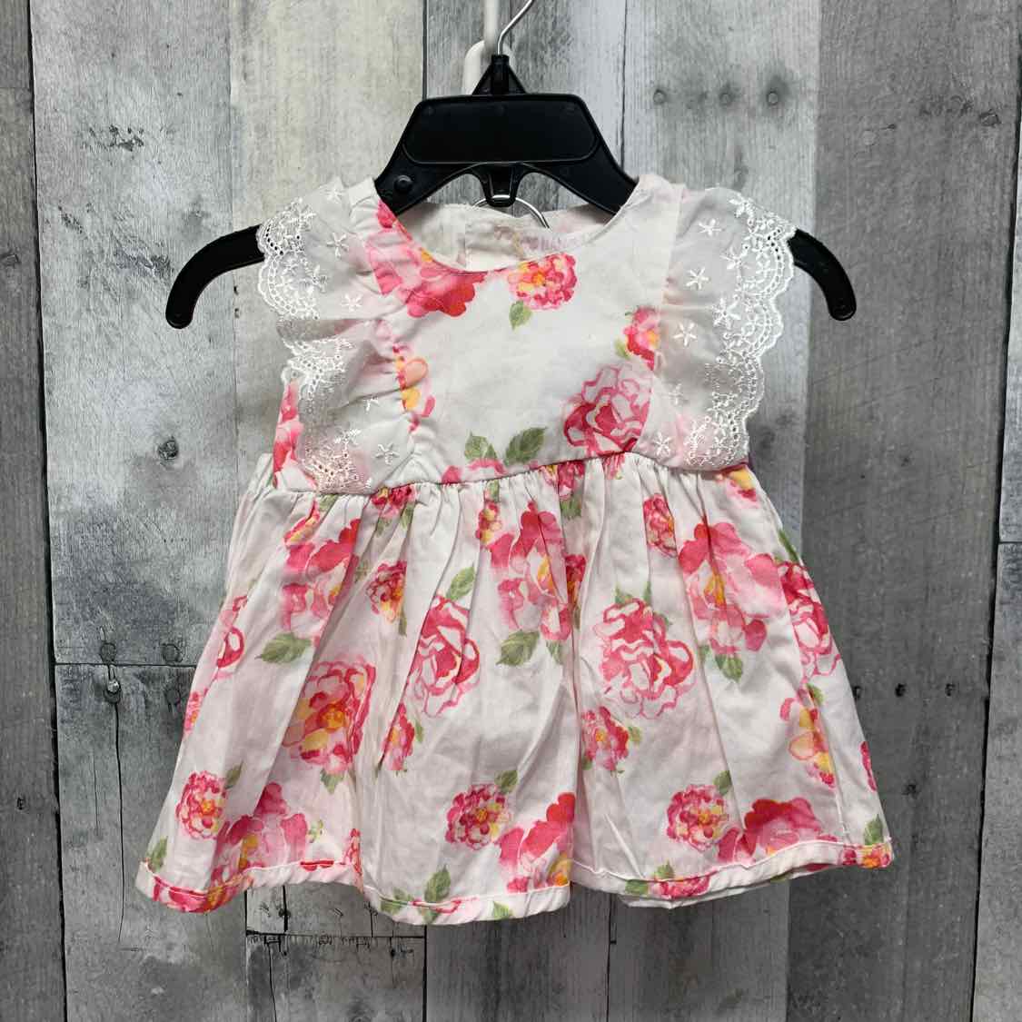 Size 3-6 Months White/Pink Nannette Shirt/Shorts