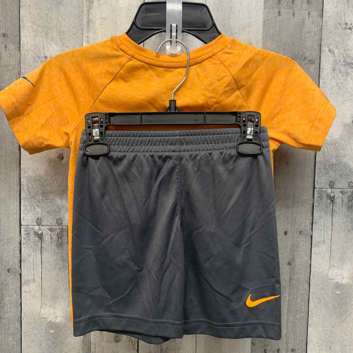 Size 4T Orange/Gray Sport Brand Shirt/Shorts