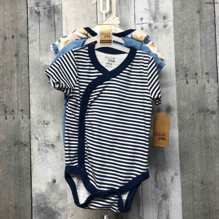 Size 3-6 Months Navy/Blue Chick Pea Bodysuit