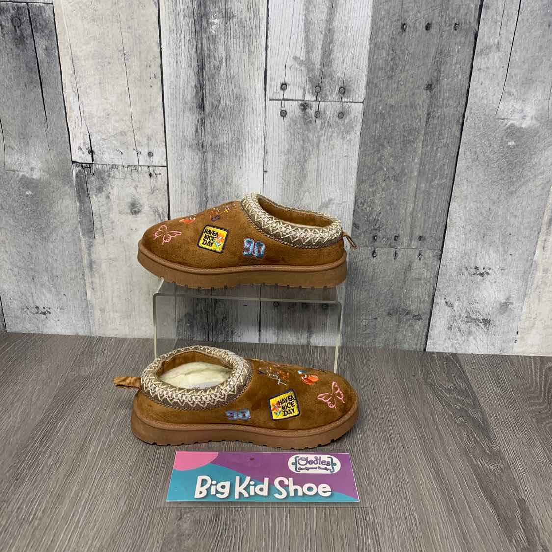 Size 13 Brown Graphic GiGi Slip On Shoes