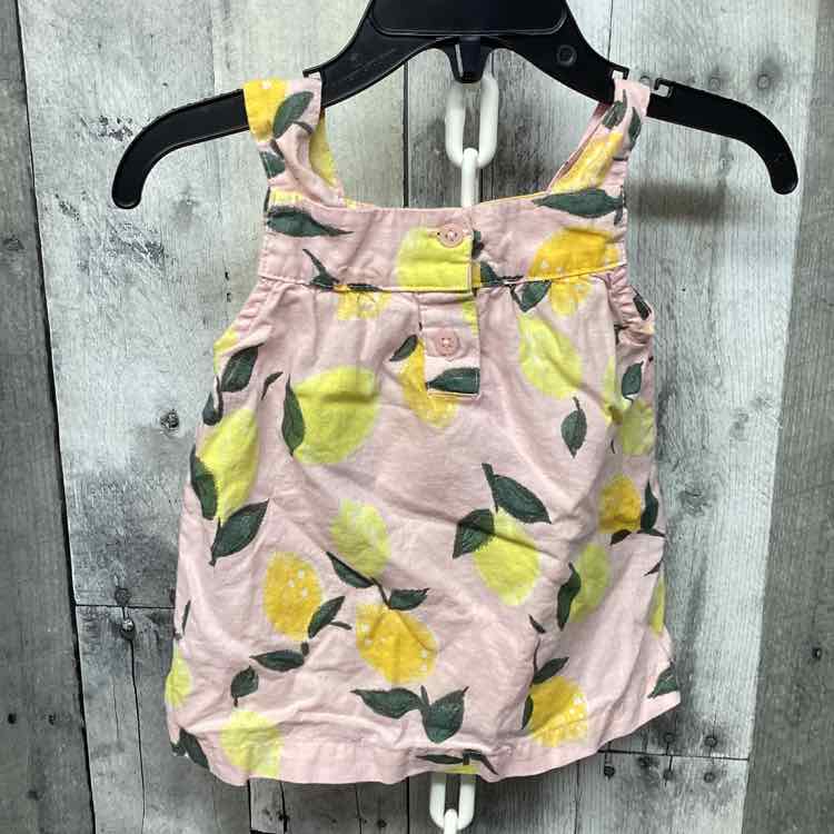 Size 12 Months Pink/Yellow Carter's Tank Top - OodlesCB