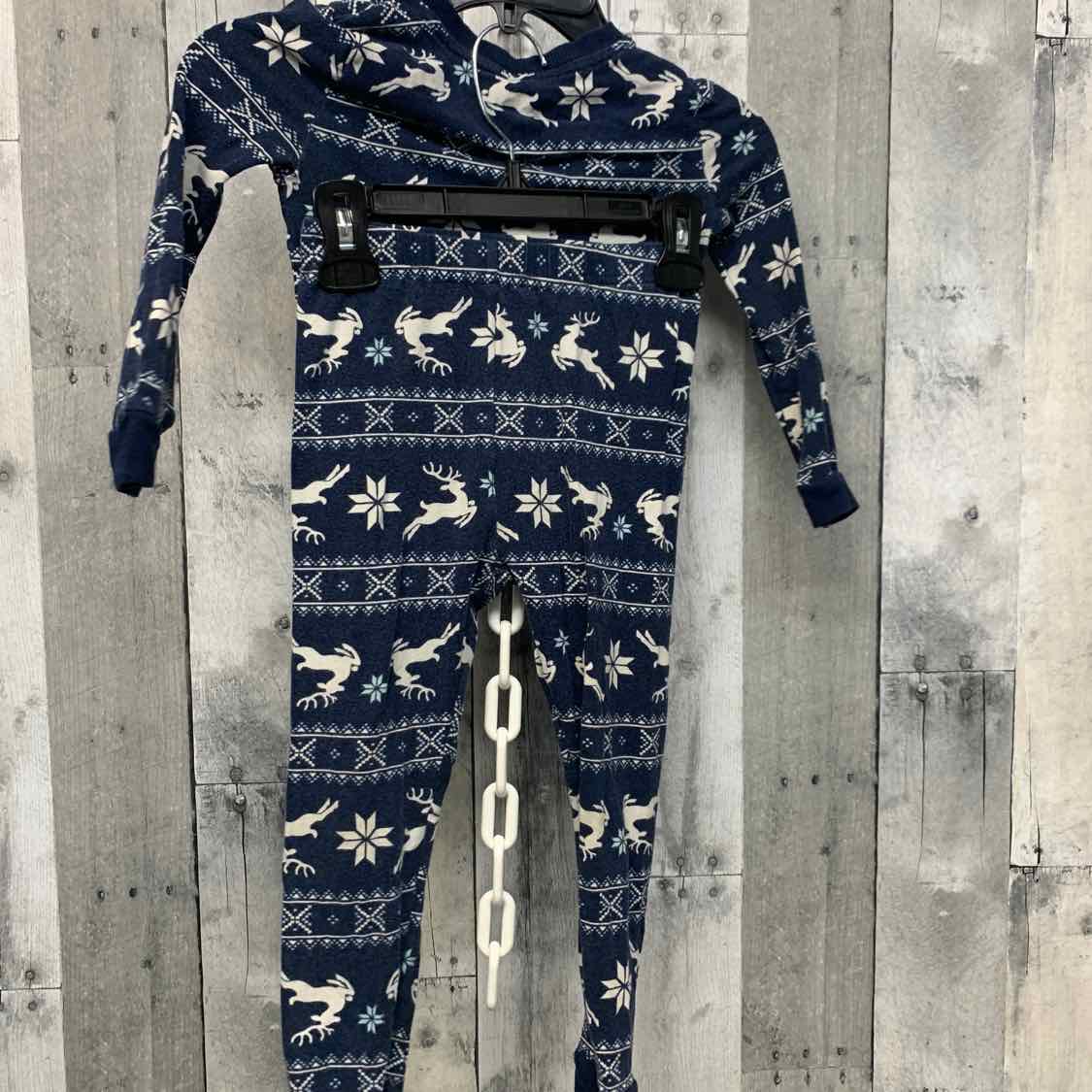 Size 4T Blue Graphic Holiday Brands 2pc PJs