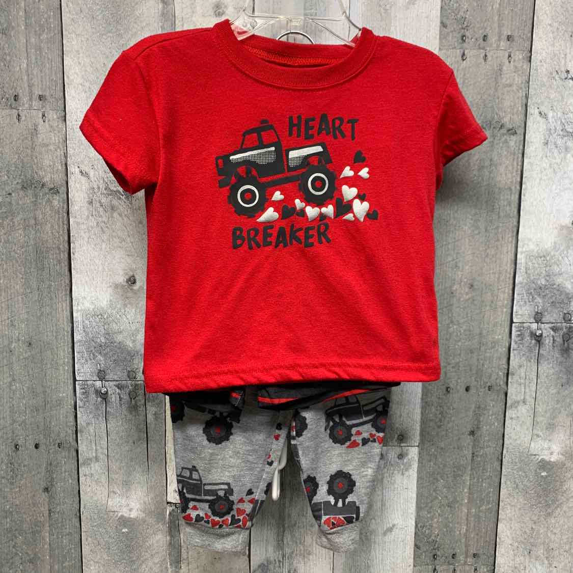 Size 18 Months Red/Gray Carter's 2pc PJs