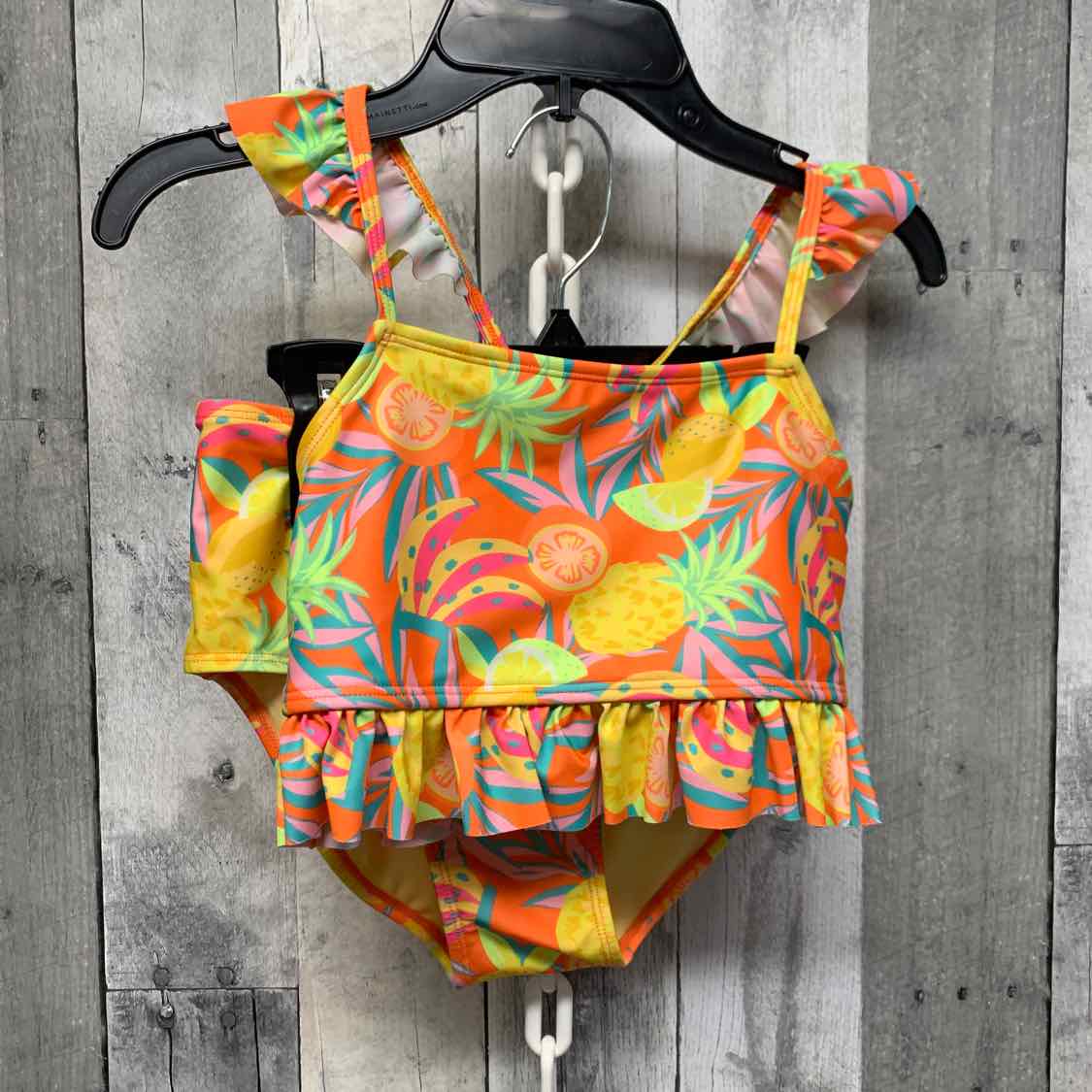 Size 10/12 Orange/Yellow Cat & Jack Swim Suit - 2pc+