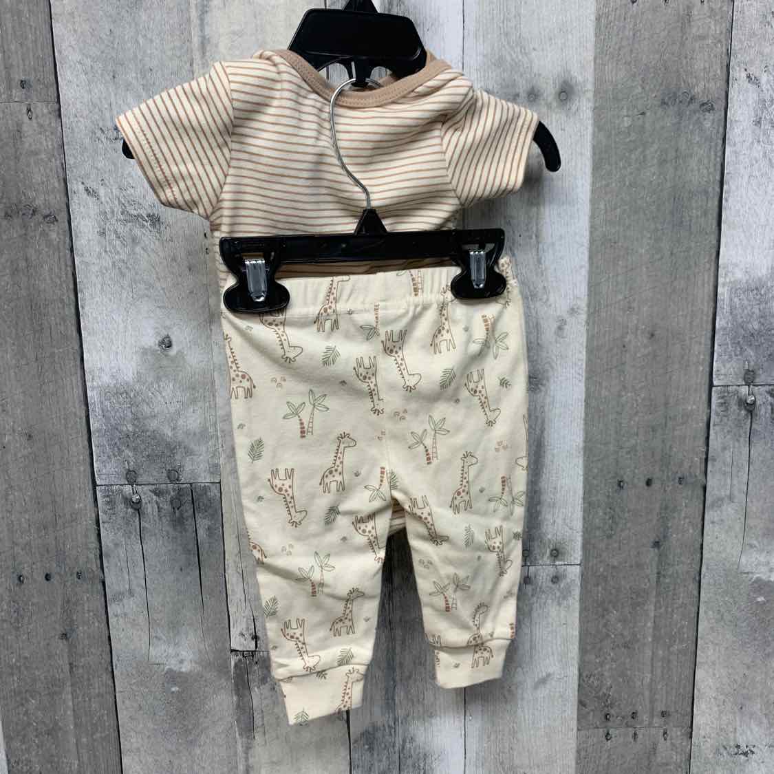 Size 3-6 Months Brown/White B Brand Shirt/Pants