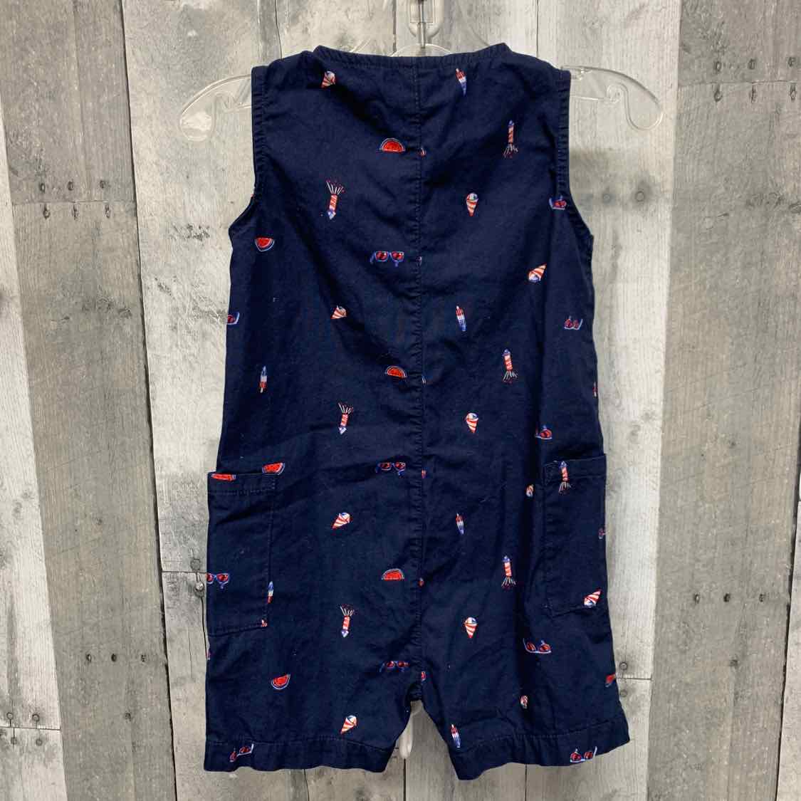 Size 18 Months Navy Print Carter's Romper