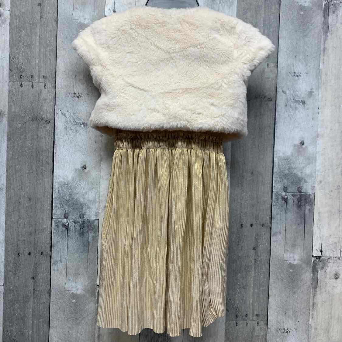 Size 5 Gold/White Nannette 2pc Dress