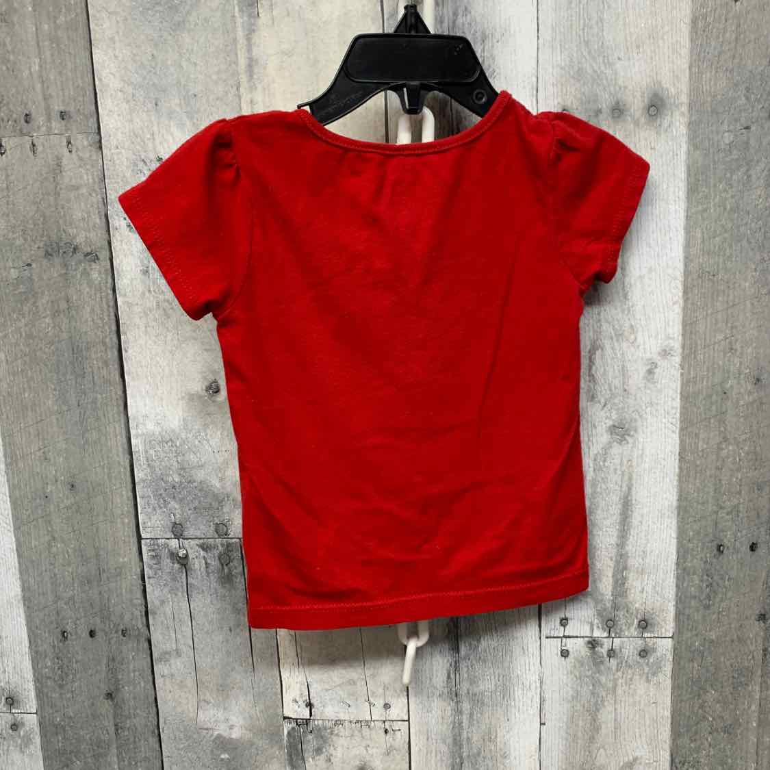 Size 2T Red Graphic Holiday Brands T Shirt